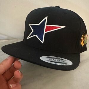 Chicago Blackhawks SnapBack Hat Cap JIM CORNELISON ANTHEM SINGER